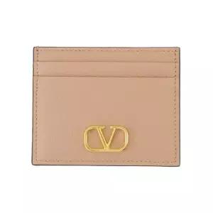 MUST IT_로고 시그니처 카드지갑 핑크베이지 4W2P0V32 SNP GF9