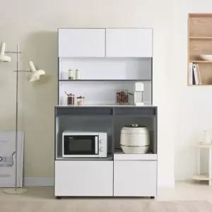 루멘 1000 광폭 오픈형 렌지대 주방수납장+상부장 BOS118