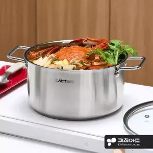인덕션겸용 26곰솥 스텐냄비 곰탕냄비 큰냄비