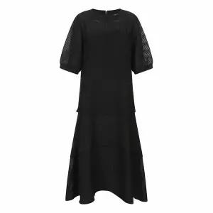 [하프클럽/미센스]벨트 시스루 배색원피스_MB45OPM206A