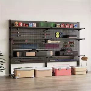 철제 타공판 선반 거치대 메탈 랙 후크 소품 정리 스탠드 수납