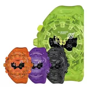 카시오 지샥 투명 팩 아나디지 손목시계 26SS 워치 GA-V01SKE 6AJF