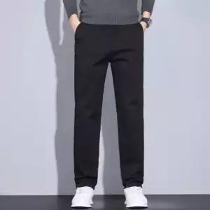 팬츠 남사친 캐주얼 프리미엄 순면 빅사이즈 스판 일자 춘추 OP3