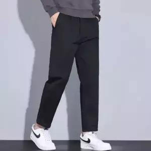 바지 남자 캐주얼 일자 프리미엄 빅사이즈 춘추동 스판 순면 9부 OP3