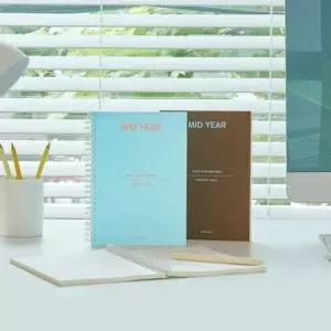 [문구] (만년형 6개월) 미드이어 데일리 플래너 A5 다이어리 스케쥴러 사무용품