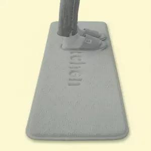 키친 극세사 메모리폼 주방매트 민트그레이 120x40 폭신한 발매트 미끄럼방지 롱