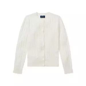 [폴로랄프로렌]케이블 니트 걸즈 가디건 웜화이트 (41563908)