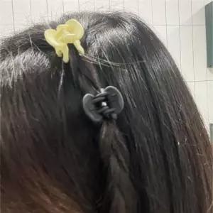 반묶음 올림머리 미니집게핀 블랙 헤어집게핀 10P WFFNPX2