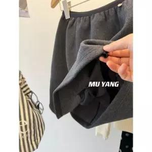 여성용 치마 모직 데일룩 정장 이상형 A라인 밴딩으로 슬림핏 DAOL1