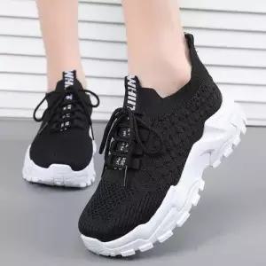 여성 3컬러 키높이 어글리슈즈 메쉬 운동화 스니커즈 WFFNNZF