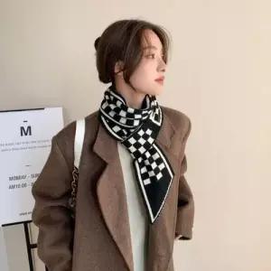 여자 가을 겨울 클래식 니트머플러 쁘띠 미니목도리 WFFNNYO