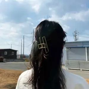 사각 무광 집게핀 올림머리 골드 메탈집게핀 WFFPXZK