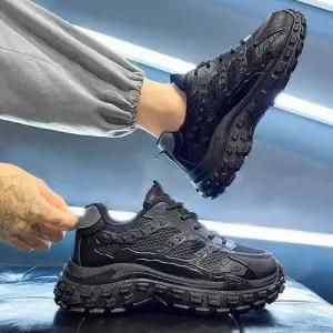 남성 2컬러 키높이 굽 어글리슈즈 스니커즈 운동화 WFFPQZW