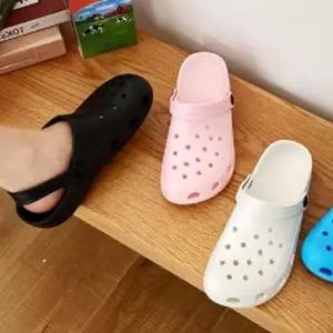 스트랩 통굽 편한슬리퍼 젤리슈즈 통슬리퍼 실내화 WFFPQCS