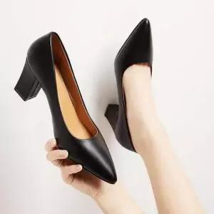 펌프스힐 여성 스틸레토 정장구두 레더 베이직 WFFPPXZ