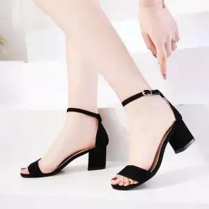 페미닌 샌들 여성 스웨이드 스트랩 봄 데일리 WFFPMU1