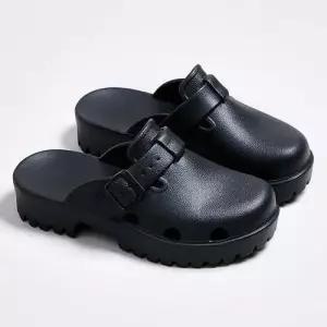 베이직 여성 슬리퍼 키높이 둥근코 버클 뮬 여름 WFFPMN2