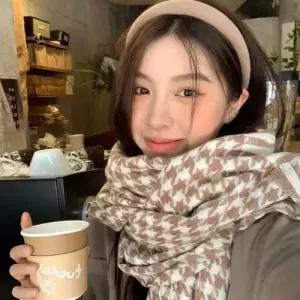 남녀공용 학생커플 코디템 체크패턴 머플러 목도리 WFFPMFS