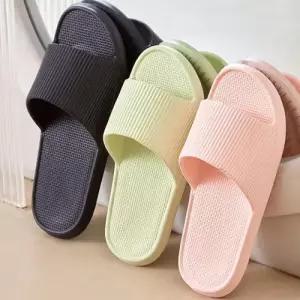 EVA 논슬립 실내외용 슬리퍼 스트라이프 쿠션 슬리퍼 WFFPHGX