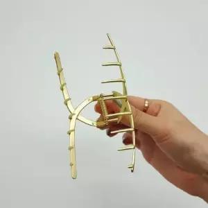 올림머리 골드 메탈집게핀 무광 집게핀 꼬임 WFFNP4Z