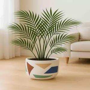 인테리어 원형 화분 모자이크 시멘트 다육 디자인 아트 중형