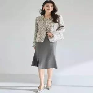 여친 회색 울 모피 데일룩 화사 반짝반짝 봄가을 코트 DAOL1