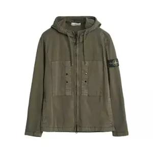 MUST IT_ 자켓 바람막이 후드 스트레치 TC 밀리터리그린