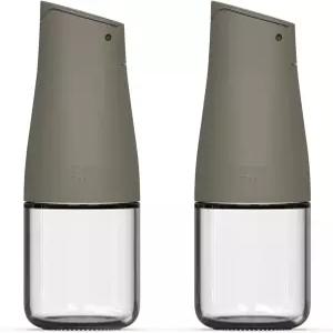 주티 올리브 오일 및 식초 디스펜서 세트 주방용 5.8온스 유리 병 드립 프리 스파우트가 있는 간장 오토