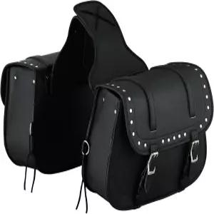 밴스 크루저 스터드 모터사이클 새들백 18L PVC 방수 강화 스포츠스터 다이나 소프트테일 투어링 모델