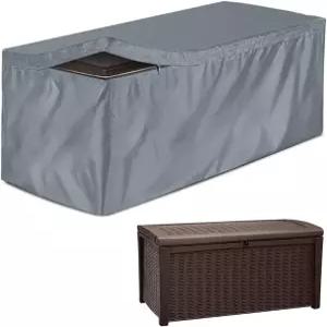파티오 데크 박스 커버 스카이어 헤비 듀티 420D 옥스포드 방수 벤치 야외 보관 가든 가구 테이블 오스만