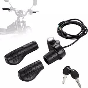 리드스타 Q20/Q20 프로 라이트 E-바이크에 적합한 2가지 키가 장착된 IUVWISN 전기 자전거 풀 트위스트