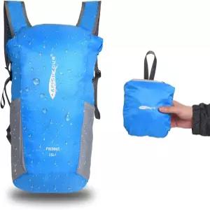 AFISHTOUR 남녀용 초경량 방수 백팩 15L 팩커블 하이킹 데이팩 롤탑 클로저 자전거 캠핑 스키 보트 타기용