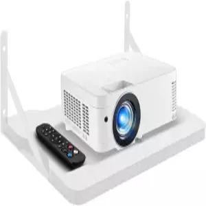 화이트 스몰 미니 프로젝터 선반/프로젝터 벽 마운트 플로팅 선반/라우터 선반/모뎀 케이블 박스 랙