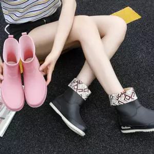 털안감 캐주얼 장화 여성 방한화 롱부츠 레인부츠 [f97D094]