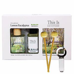 [2개구성] PnW 레몬유칼립투스 차량용 생활용품 향수 리필 n 방향제 비치형 15ml 디스이즈 30ml LWFH1IL1