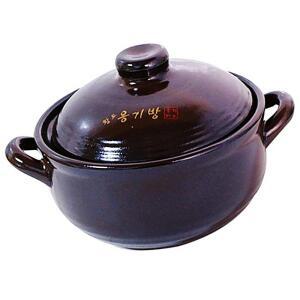 [2개구성] 황토 옹기방 내열냄비중 사기 IPWD6A301