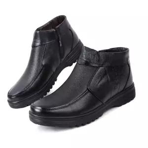 가죽 옆지퍼 방한화 신사화 겨울 정장구두 털 부츠 qiw6+7xyG