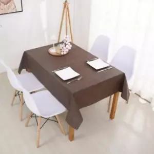 [셀러에이드]홈카페 식탁보 캠핑 방수테이블보 린넨 130x180cm 테이블천