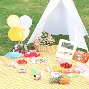 캠핑 감성돗자리 체크 방수돗자리 (150x200) DD-10253