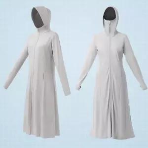 엘럽 여성용 롱 하프 봄 얇은 자외선차단 코트 통기성 래쉬가드 라이딩 가디건 흰색 원템5