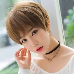 스타일 숏컷 가발 짧은 컷트 통가발 보브컷 여자 커트 KqJ9+9lPg