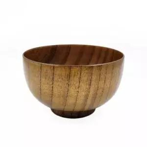 [반려] 그릇 산조목 국 일식 아카시아 식기 우드 일식집 원목 일본 국그릇 밥공기