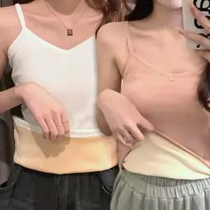 여성용 융털기모 끈나시 44 66 사이즈 민소매 이너웨 STM6+3Jtf