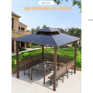 방가로 소형원두막 원두막 파라고 오두막 각도조절 소형 캠핑 밀짚우산 낚시 밀짚파라솔 카페