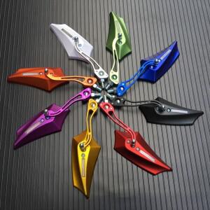 2개/대 360 학위 회전 범용 바이크 오토바이 백미러 스쿠터 후면보기 사이드 백 8 / 10mm