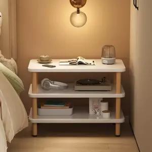 키보드랙 원목 우드 하얀색 키보드 레일 진열장 슬라이드