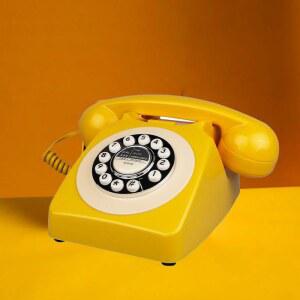 레트로 전화기 옛날 빈티지 인 청동 집전화기 아날로그 럭셔리