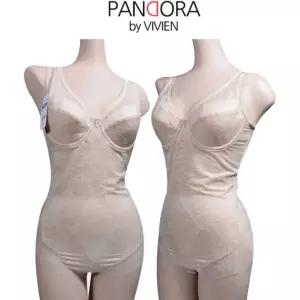 (비비안)A컵 와이어 보정 플라워패턴 바디슈트 올인원 fXw7+4trM