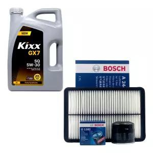 K3 가솔린 엔진오일 킥스 G1 5W30 4리터 보쉬 오일필터 에어필터 세트