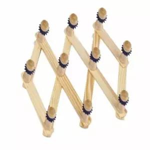 [생활] 원목 접이식 옷걸이 특대 자바라 후크형 다용도